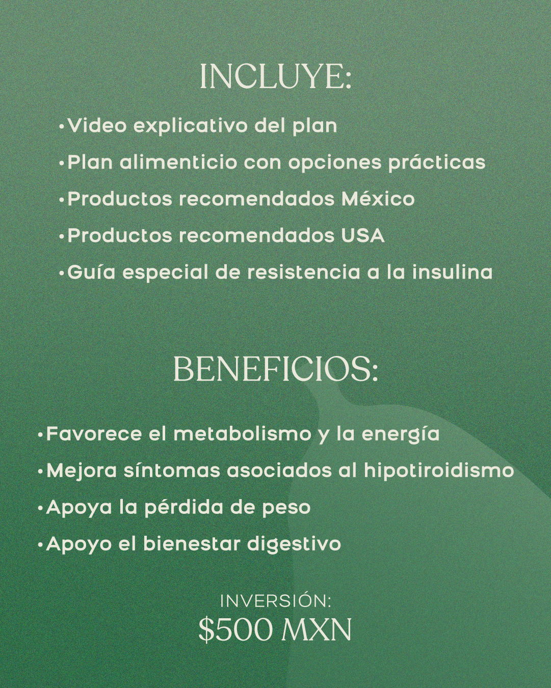 Plan nutricional - Tiroides